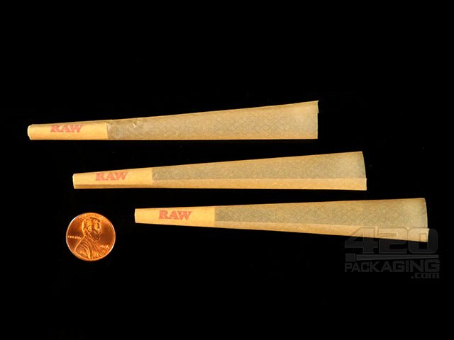 RAW King Size Pre/Rolled Cones 3-Packs (32 Packs Per Case) - 4