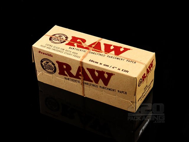 RAW 4 Inch Wide Parchment Paper Rolls 12/Box - 2