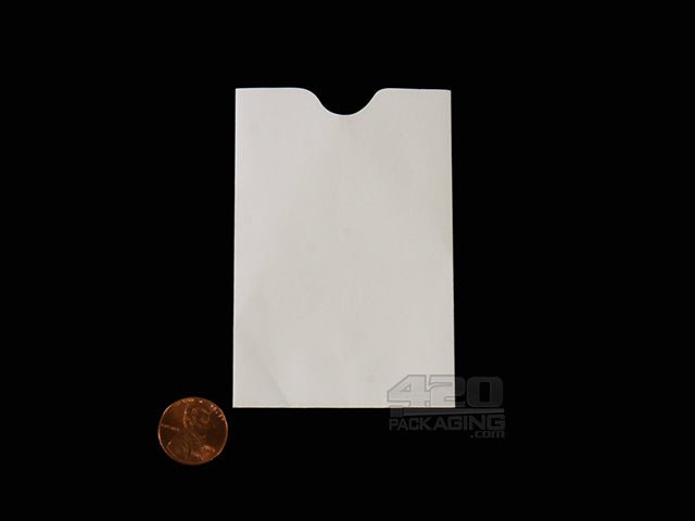 3.5 x 2.375 Inch Concentrate Sleeves 500/Box White- No Flap - 2