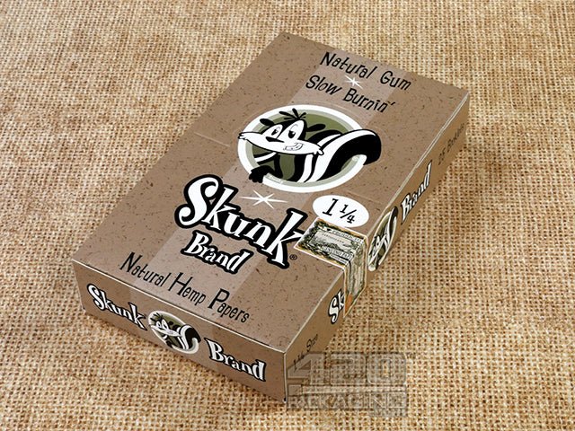 Skunk Brand 1 1-4 Size Hemp Rolling Papers 25/Box - 2