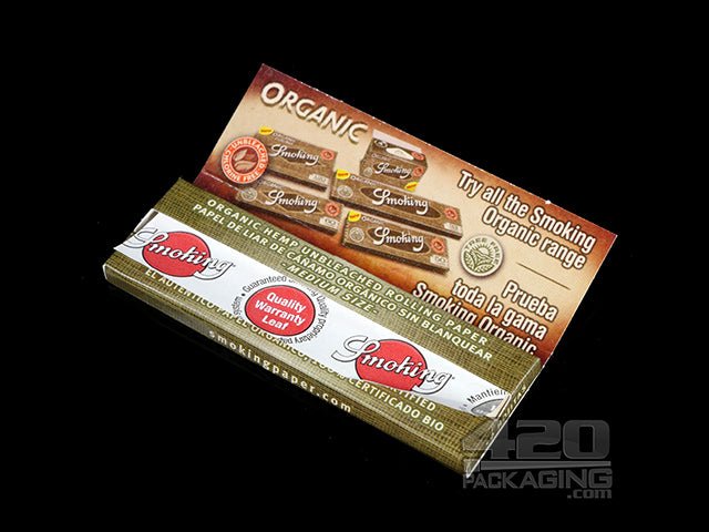 Smoking Organic Medium 1 1-4 Size Rolling Papers 25/Box - 3