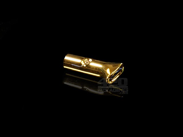Toker Tips Reusable Flat Glass Gold Tips 1/Box - 4
