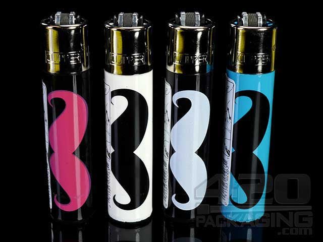 Clipper Lighter Mustache Design 48/Box - 1