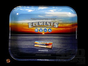 Elements Large Metal Rolling Tray 1/Box - 2