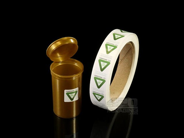 Michigan Contains THC Warning Labels 1000/Roll - 3
