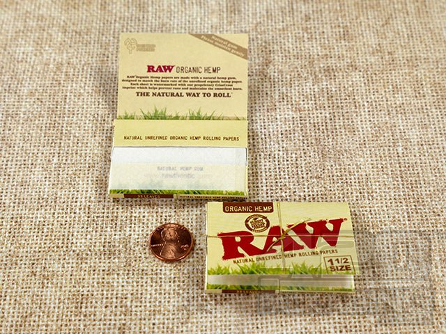 Raw Rolling Papers Organic Hemp 1 1-2 Size - 2