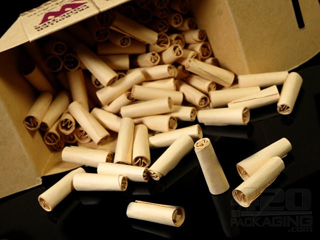RAW Natural Pre Rolled Cone Tips Large Packs 6/Box - 4