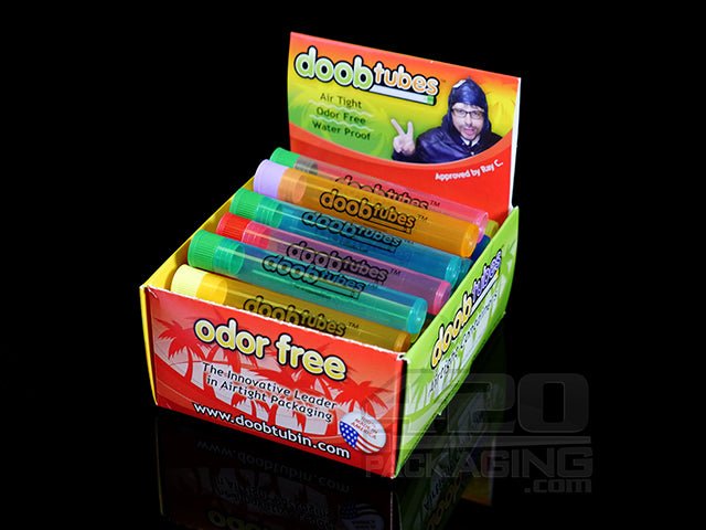 Doobtubes 98mm Two Piece Plastic J-Tubes 100/Box Mixed Assortment- no clear - 3