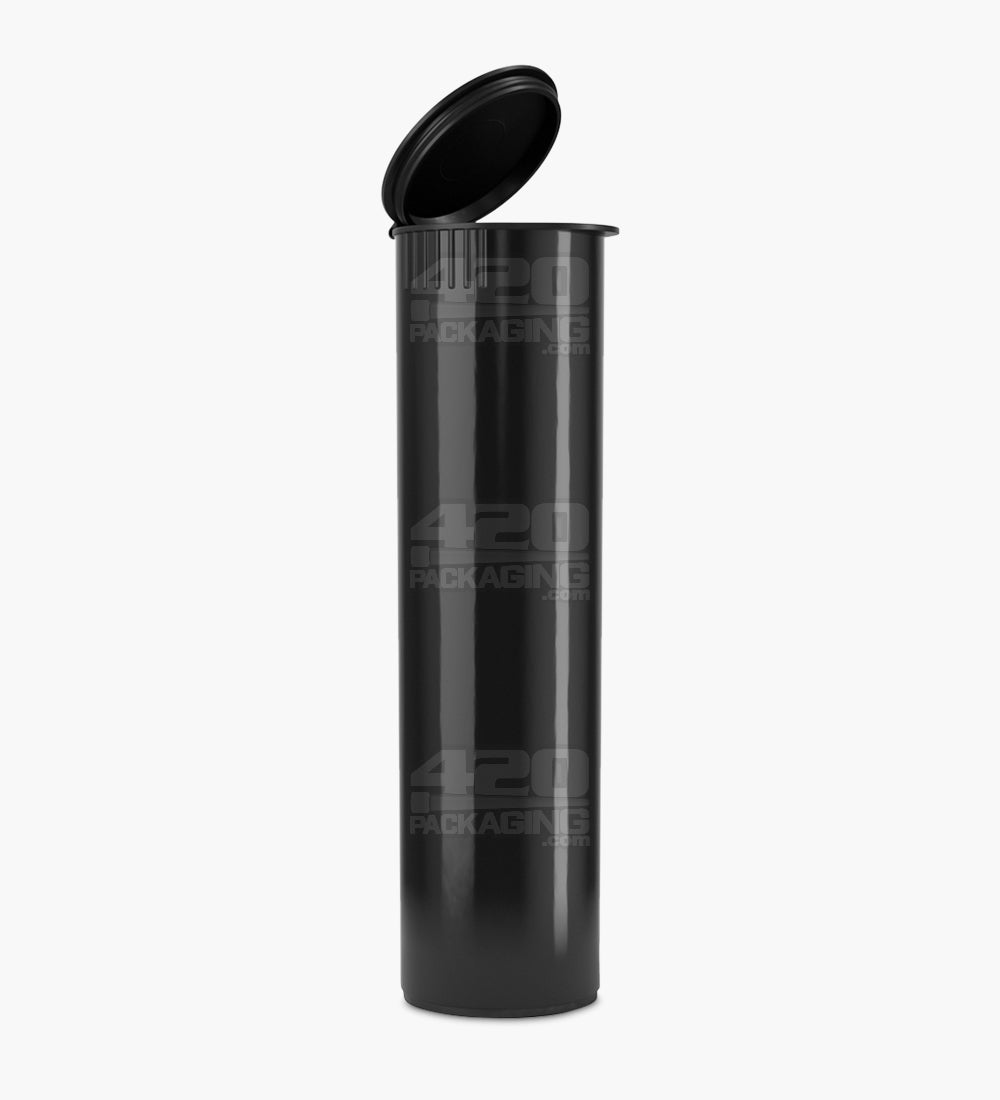 Child Resistant | King Size Pop Top Opaque Wide Multi Plastic Pre-Roll Tubes | 116mm - Black - 250 Count