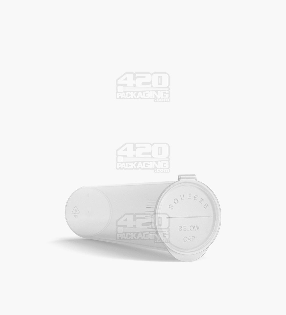Child Resistant | King Size Pop Top Wide Plastic Pre-Roll Tubes | 116mm - Clear - 250 Count