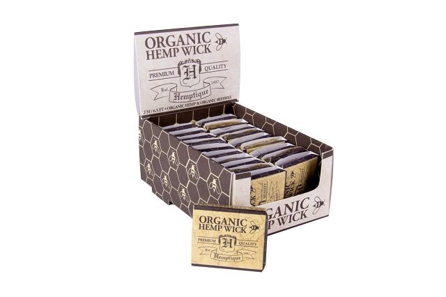 Organic Beeswaxed Hemp Wick PDQ - 1