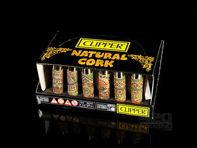 Natural Cork Tattoo Clipper Lighter 24/Box - 4
