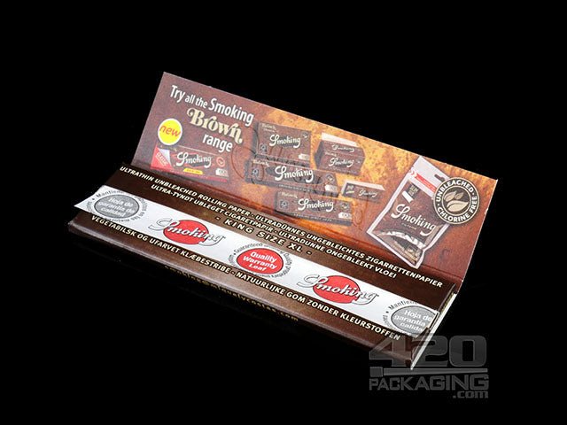 Smoking Brown King Size Rolling Papers 50/Box - 3