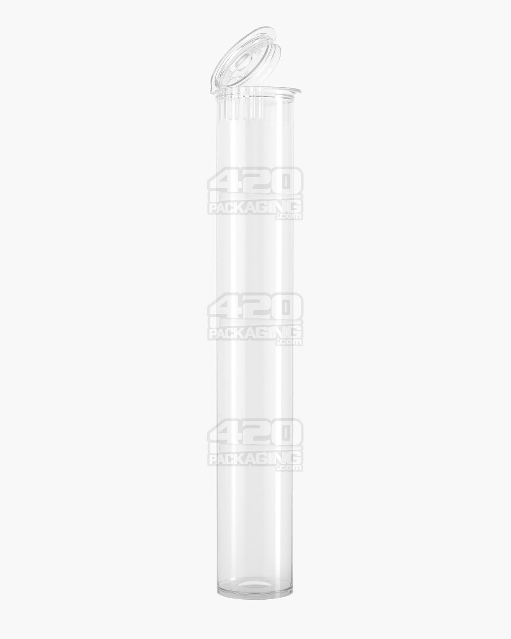 116mm Pollen Gear Clear Transparent Child Resistant Pop Top Plastic Snap Cap Pre-Roll Tubes 1008/Box - 1