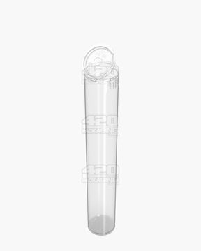 116mm Pollen Gear Clear Transparent Child Resistant Pop Top Plastic Snap Cap Pre-Roll Tubes 1008/Box - 4