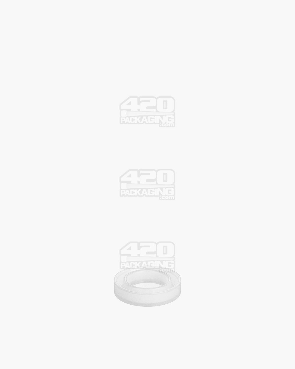 24mm Pollen Gear CC6 Concentrate Jar Silicone Caps - Clear - 1000/Box - 4