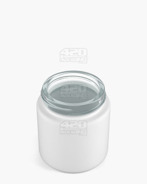 3oz Pollen Gear Flush V2 Rounded Base 48mm Matte White Glass Jars 120/Box