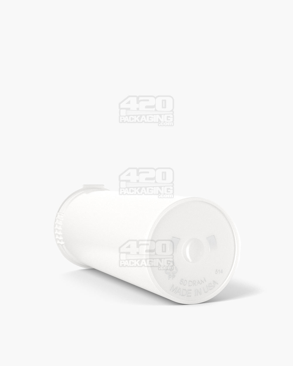 60 Dram Pollen Gear White Child Resistant Opaque Kush Pop Top Bottles 128/Box - 4
