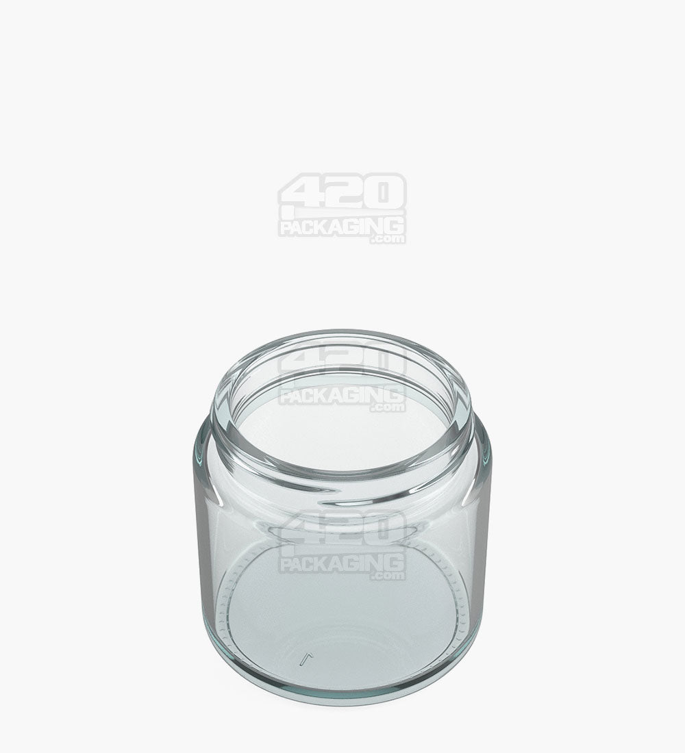 6.4oz Pollen Gear Kolossus Straight Sided 66mm Clear Glass Jars 60/Box