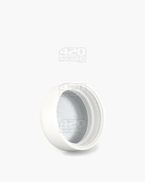 36mm Pollen Gear HiLine Push and Turn Child Resistant Plastic Round Caps w/ 3-Layer Liner - Matte White - 308/Box