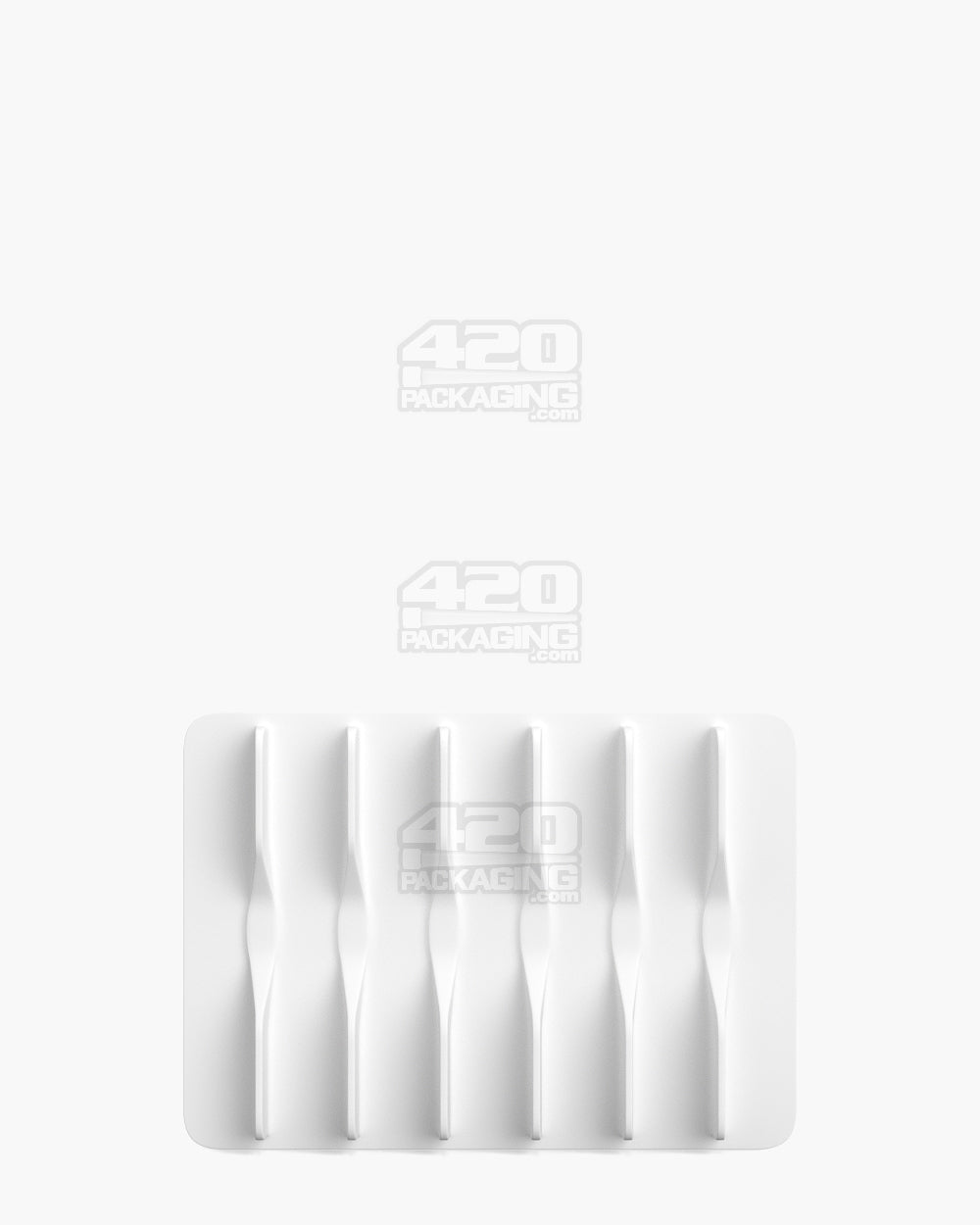 25mm Pollen Gear SnapTech Medium White Plastic Insert Tray Foam 2000/Box - 1