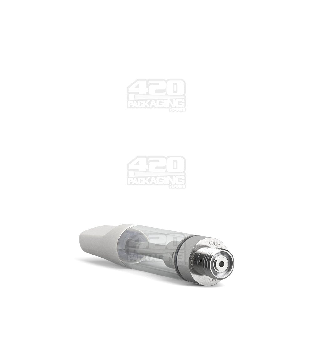 CCELL TH2 - SE Glass Vape Cartridge 1ml w/ Snap Fit White Ceramic Mouthpiece Connection 100/Box - 3