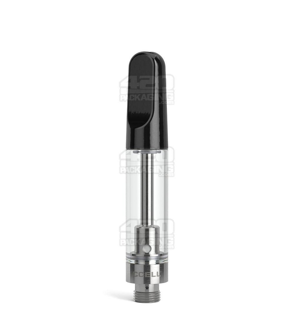 CCELL TH2 - SE Glass Vape Cartridge 1ml w/ Snap Fit Black Ceramic Mouthpiece Connection 100/Box - 1