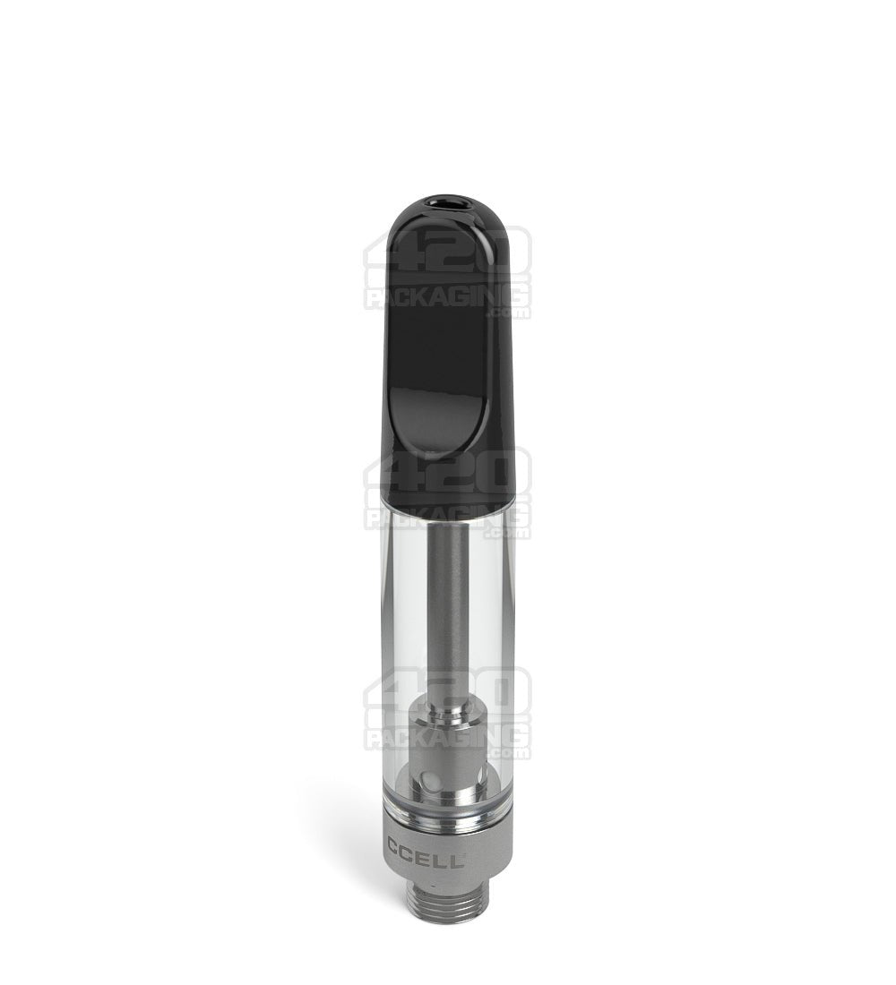 CCELL TH2 - SE Glass Vape Cartridge 1ml w/ Snap Fit Black Ceramic Mouthpiece Connection 100/Box - 2