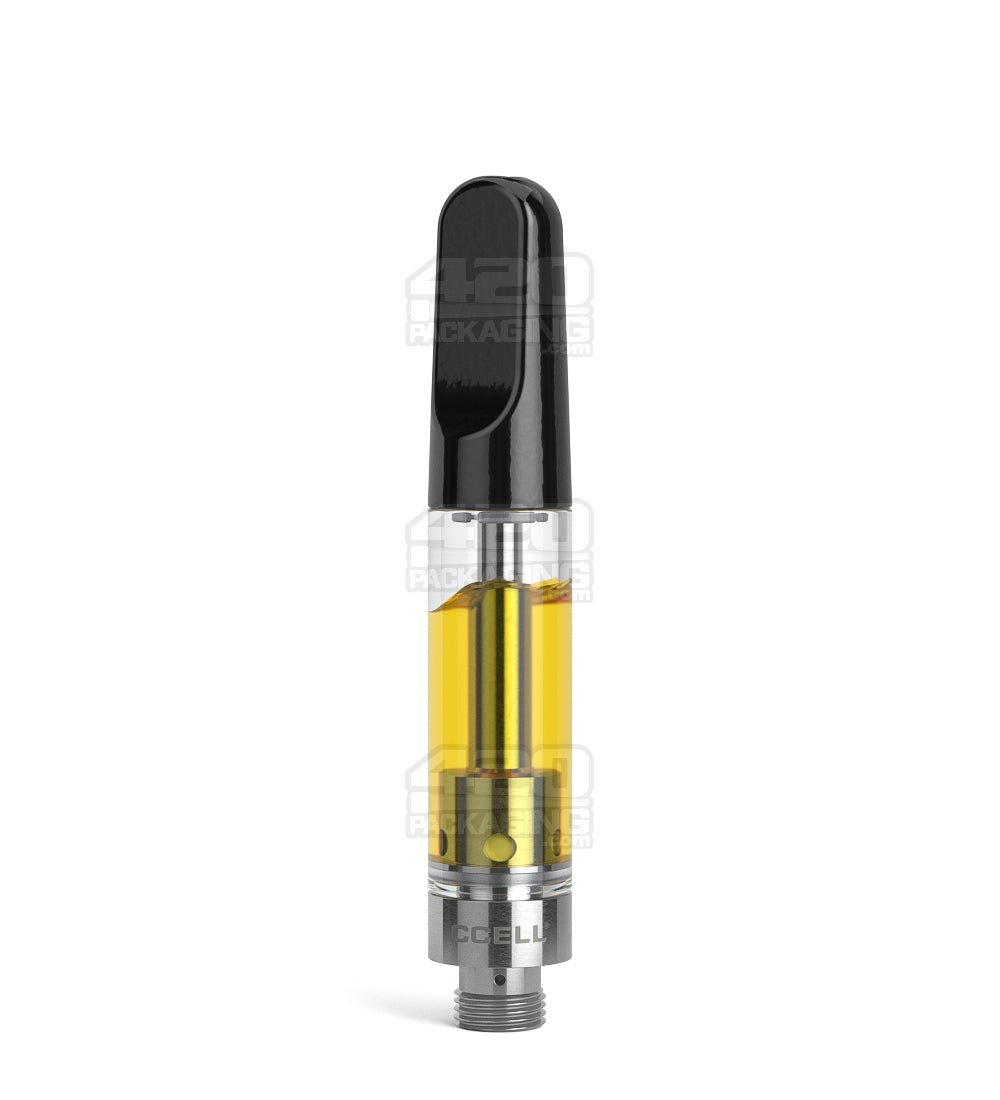 CCELL TH2 - SE Glass Vape Cartridge 1ml w/ Snap Fit Black Ceramic Mouthpiece Connection 100/Box - 5