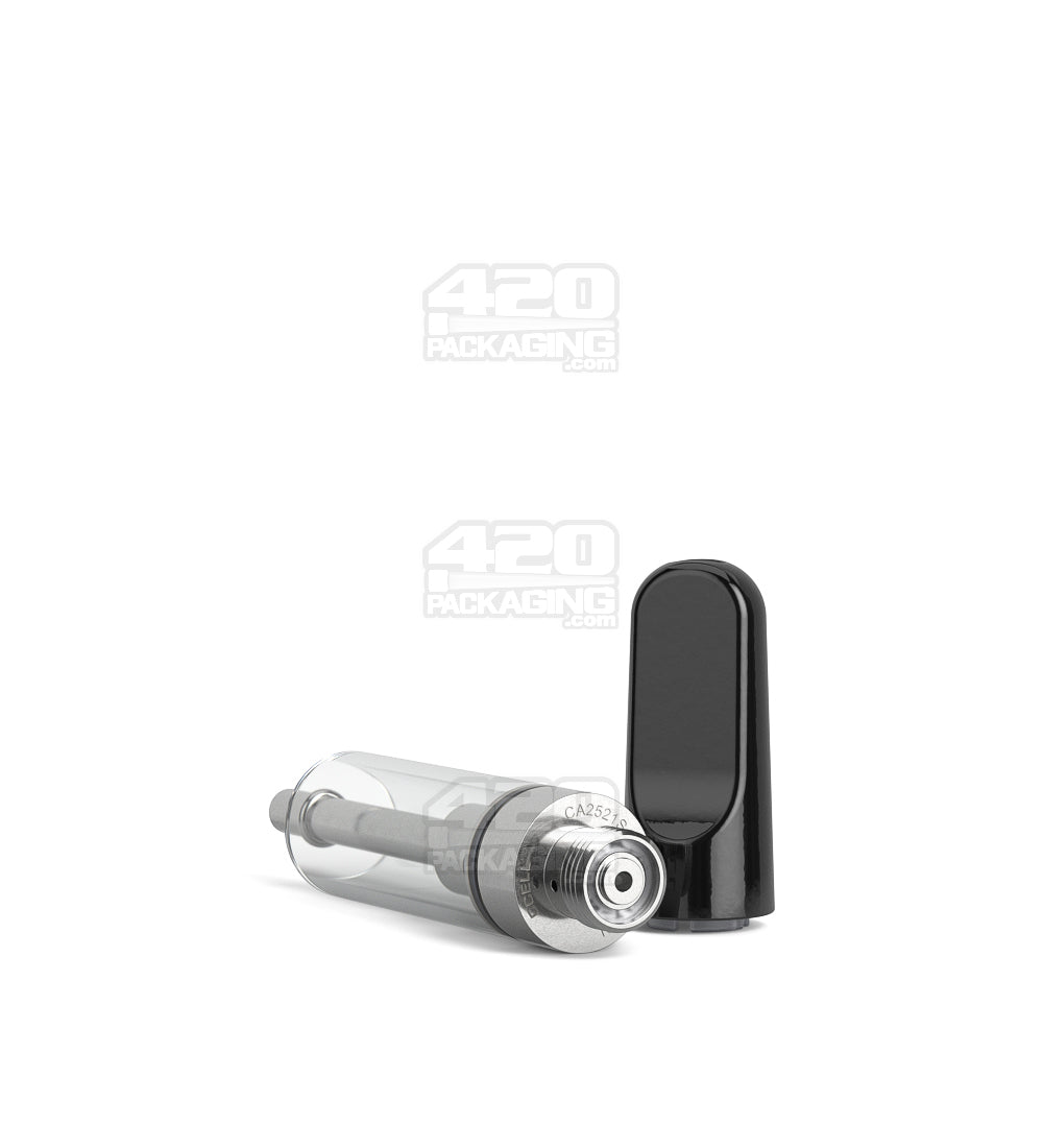 CCELL TH2 - SE Glass Vape Cartridge 1ml w/ Snap Fit Black Ceramic Mouthpiece Connection 100/Box - 7