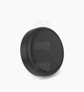 68mm Pollen Gear LoPro Push and Turn Child Resistant Plastic Round Caps w/ Foam Liner - Matte Black - 72/Box