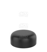 53mm Dome Push and Turn Child Resistant Plastic PCR Caps With Foam Liner - Matte Black - 120/Box - 1