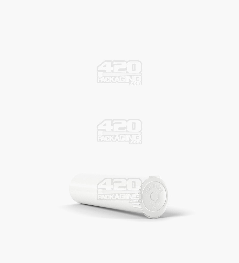 78mm Child Resistant Pop Top Opaque White Plastic Pre-Roll Tubes 1200/Box