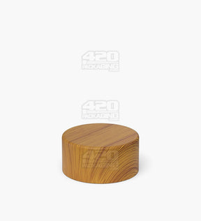 28mm Smooth Push and Turn Child Resistant Plastic Caps With Foam Liner - Bamboo Wood - 504/Box - 3