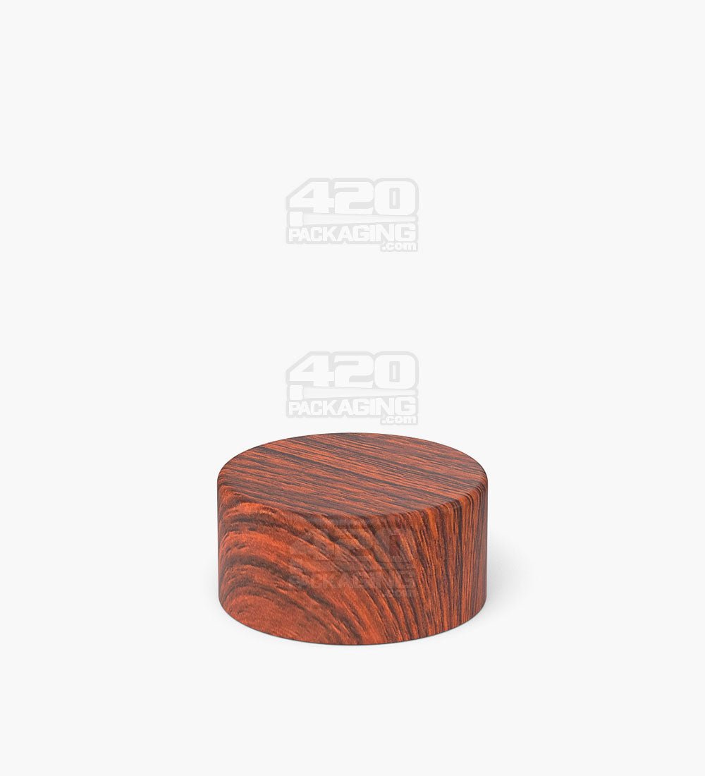 28mm Smooth Push and Turn Child Resistant Plastic Caps With Foam Liner - Redwood - 504/Box - 3
