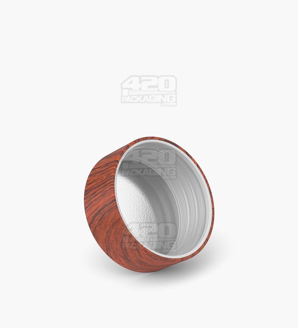 38mm Smooth Push and Turn Child Resistant Plastic Caps With Foam Liner - Redwood - 320/Box - 2