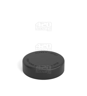 50mm Smooth Push and Turn Child Resistant Plastic Caps With Pressure Sensitive Inliners - Black - 100/Box - 1