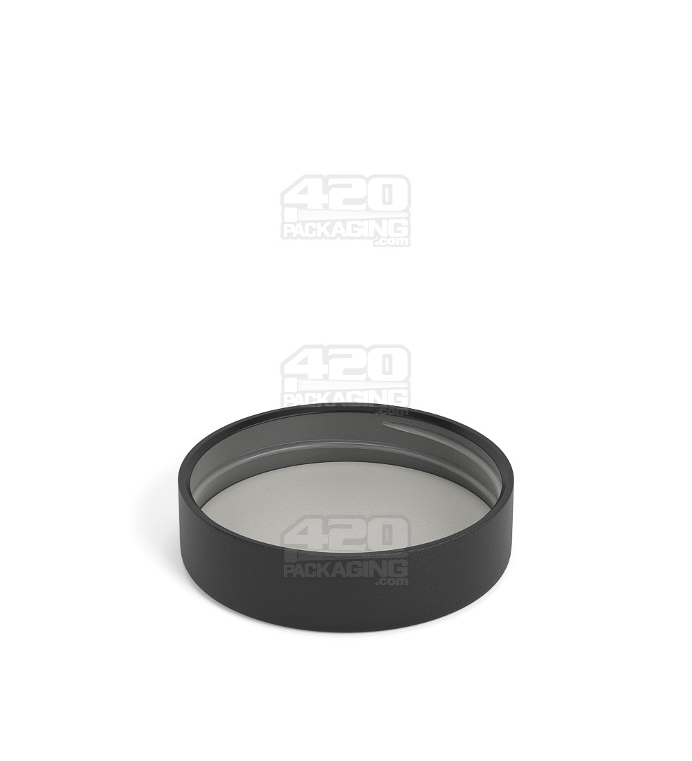 50mm Smooth Push and Turn Child Resistant Plastic Caps With Pressure Sensitive Inliners - Black - 100/Box - 2