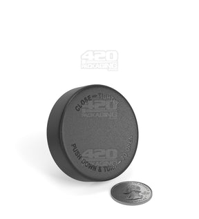 50mm Smooth Push and Turn Child Resistant Plastic Caps With Pressure Sensitive Inliners - Black - 100/Box - 5