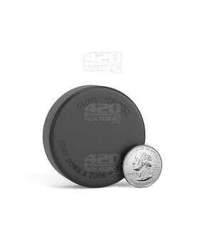 50mm Smooth Push and Turn Child Resistant Plastic Caps With Pressure Sensitive Inliners - Black - 100/Box - 6