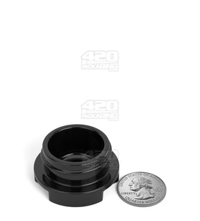 28mm Grow Pack Supply Child Resistant Black 9ml Glass Concentrate Jar w/ Matte Black Cap 320/Box