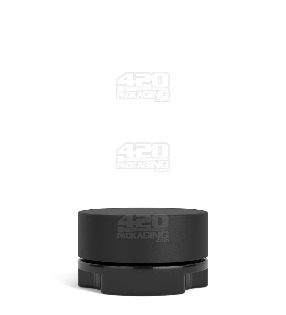 28mm Grow Pack Supply Child Resistant Black 9ml Glass Concentrate Jar w/ Matte Black Cap 320/Box