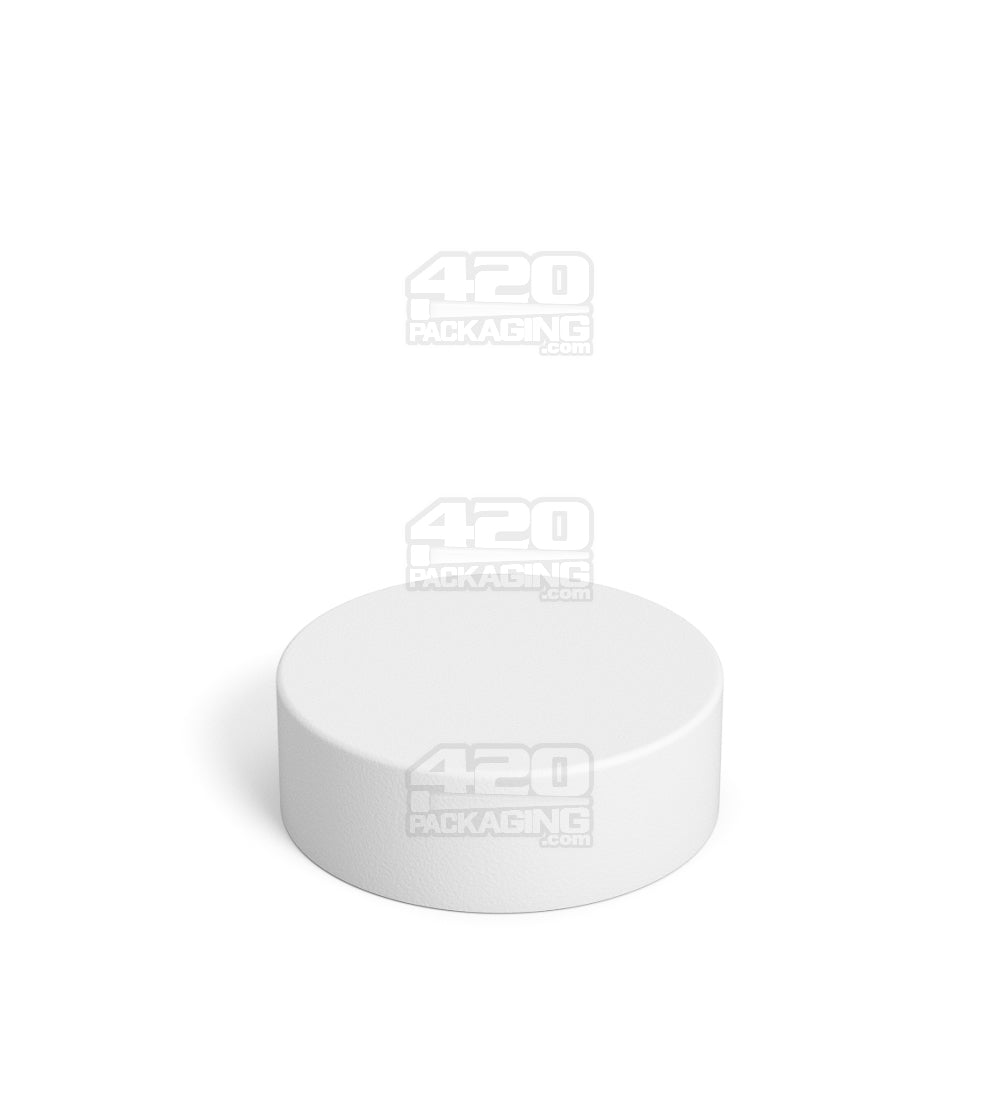 28mm Grow Pack Supply Child Resistant White 9ml Glass Concentrate Jar w/ Matte White Cap 320/Box - 9