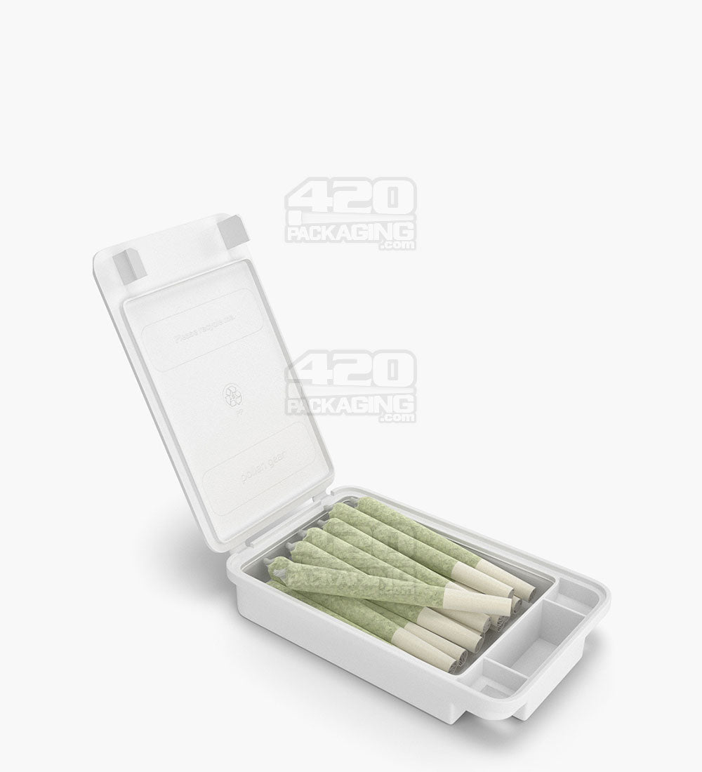 84mm Pollen Gear White SnapTech Child Resistant Edible & Pre-Roll Medium Joint Case 240/Box