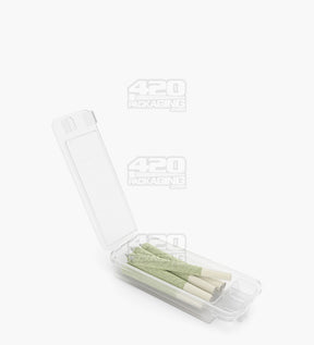 70mm Pollen Gear Clear SnapTech Child Resistant Edible & Pre-Roll Small Joint Case 240/Box