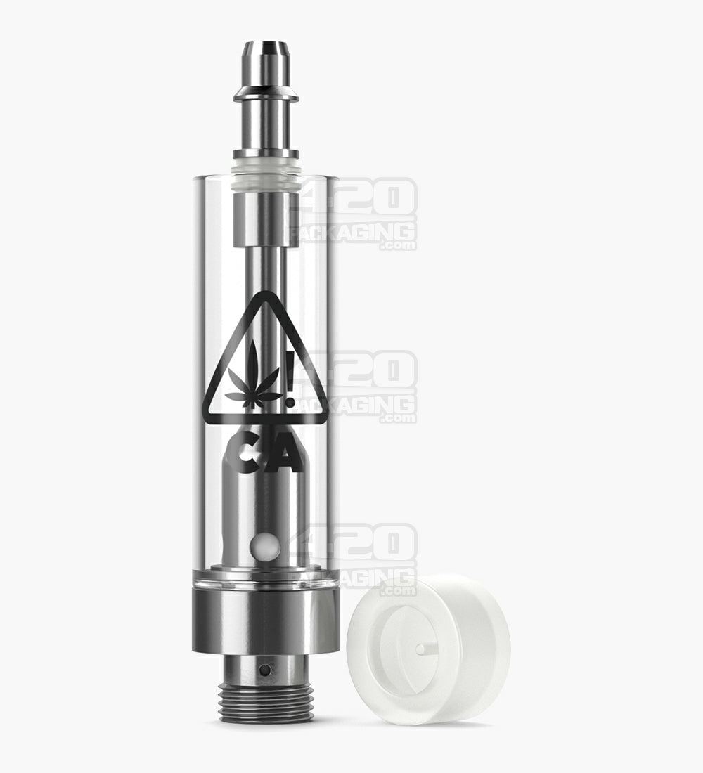 RAE California Symbol Ceramic Core Glass Vape Cartridge 1mL w/ Hand Press Connection & 2mm Aperture 400/Box - 7