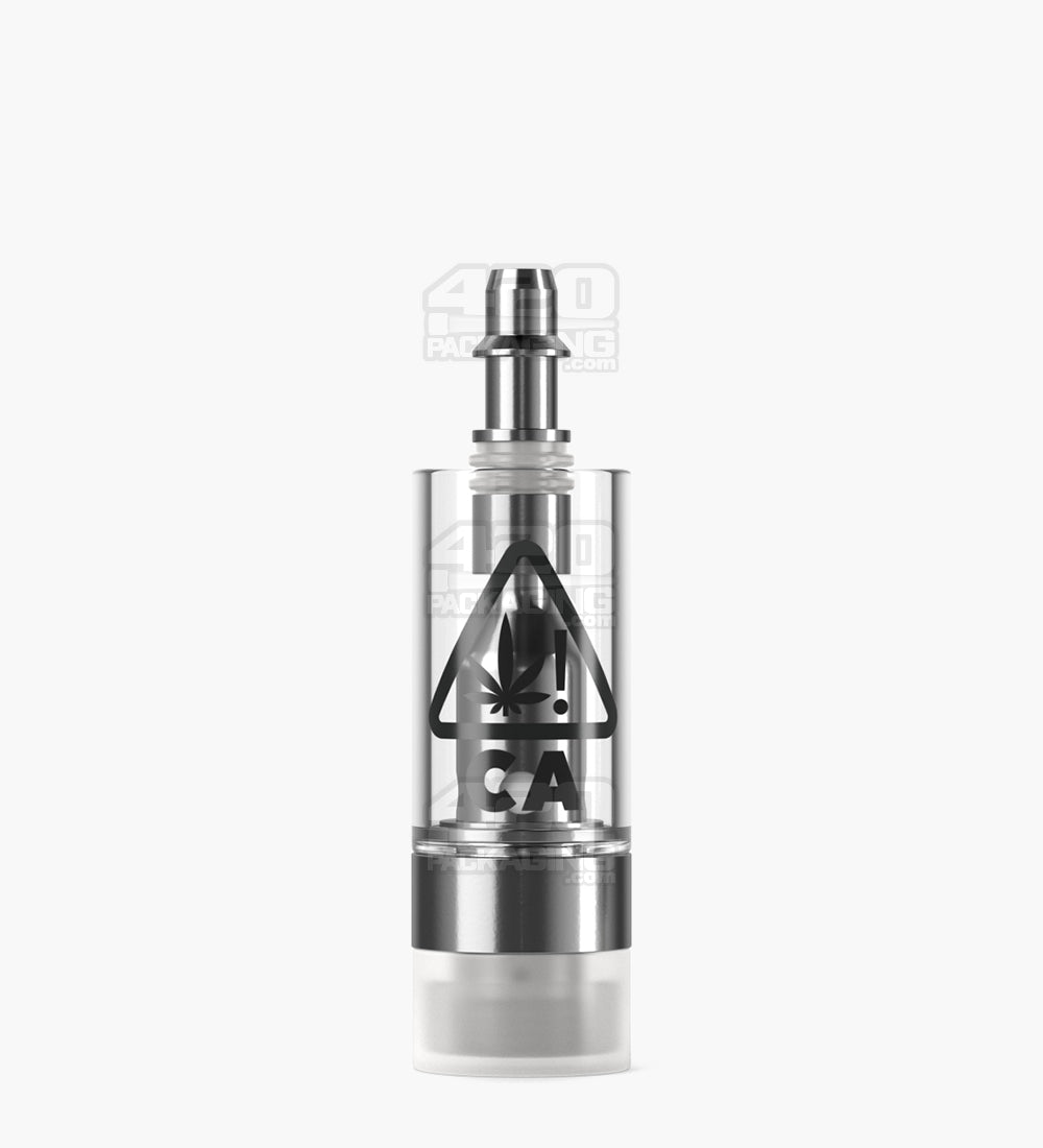 RAE California Symbol Ceramic Core Glass Vape Cartridge 0.5mL w/ Hand Press Connection & 2mm Aperture 400/Box - 6