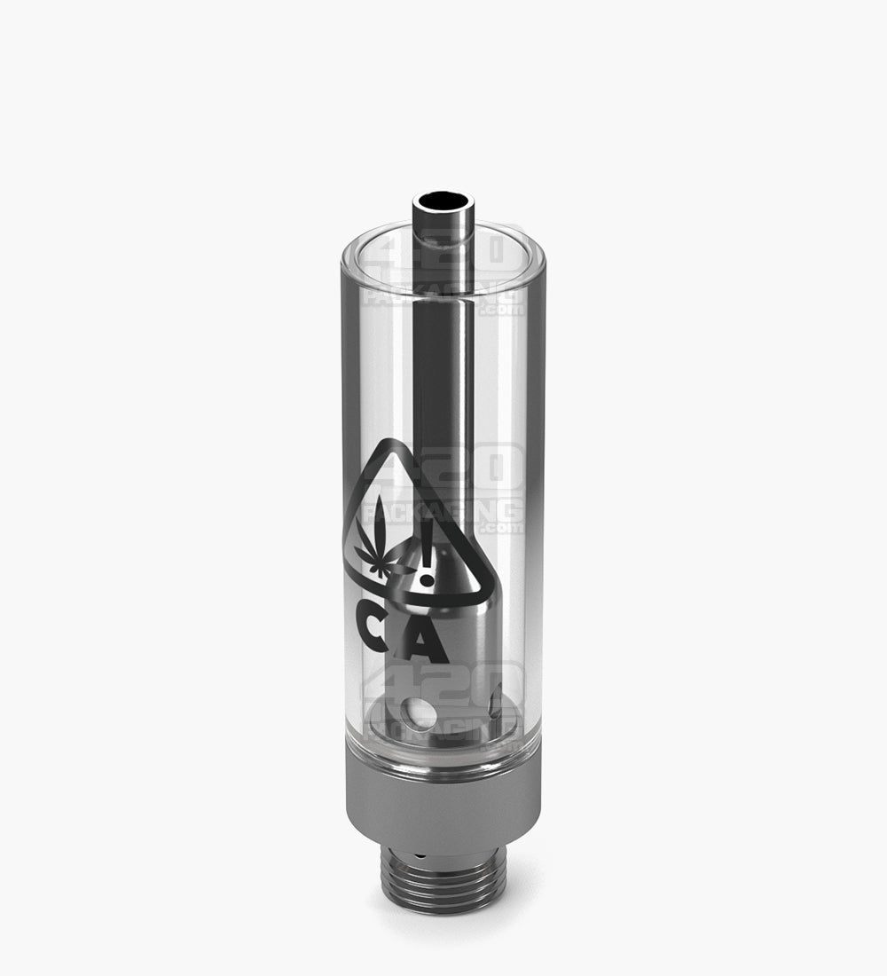 RAE California Symbol Glass Vape Cartridge 1mL w/ Arbor Press Connection & 2mm Aperture 400/Box - 3