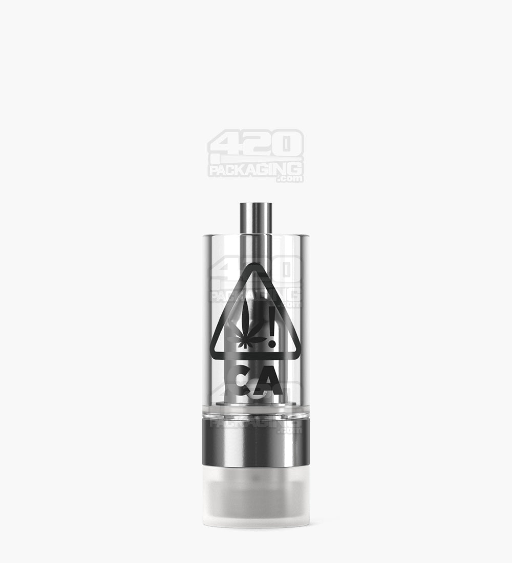 RAE California Symbol Glass Vape Cartridge 0.5mL w/ Arbor Press Connection & 2mm Aperture 400/Box - 6