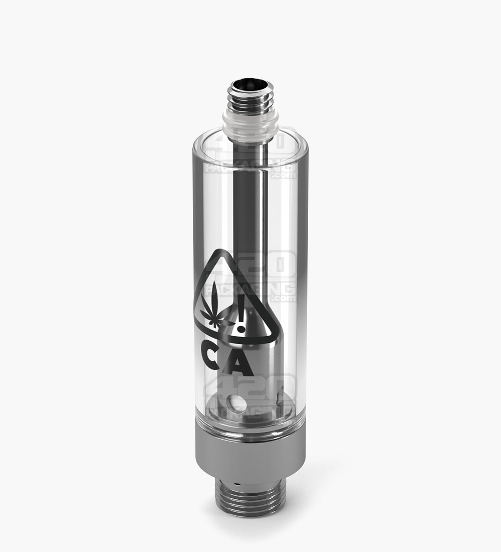 RAE California Symbol Glass Vape Cartridge 1mL w/ Screw On Connection & 2mm Aperture 400/Box - 3